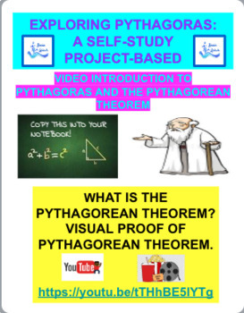 Preview of PYTHAGOREAN THEOREM- A SELF-GUIDED STUDY, PROJECT BASED ACTIVITY