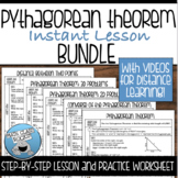 PYTHAGOREAN THEOREM GUIDED NOTES AND PRACTICE BUNDLE
