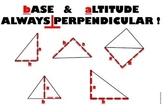 ALTITUDE AND BASE ARE PERPENDICULAR PYTHAGOREAN THEOREM