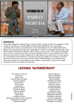 Preview of Pablo Neruda- Autorretrato (AP Spanish Language: Personal and Public Identities)