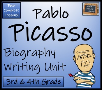 Preview of Pablo Picasso Biography Writing Unit | 3rd Grade & 4th Grade