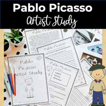 Preview of Pablo Picasso Famous Artist Study and Close Reading Packet