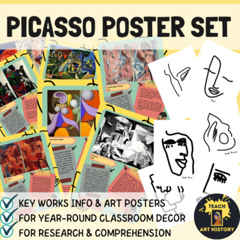 Preview of Pablo Picasso Artworks Research Poster Set
