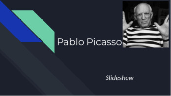 Preview of Pablo Picasso Biography Slideshow (Google Slides)