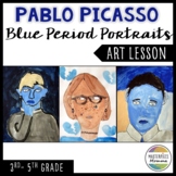 Pablo Picasso- Blue Period Portrait Painting Art Lesson