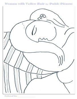 Pablo Picasso Coloring Pages by Smart Kids Worksheets | TPT