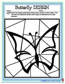 Preview of Pablo Picasso & Cubism Coloring Pages FREE SAMPLES from the Art SMART series