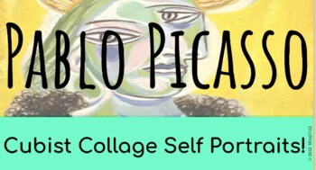 Preview of Pablo Picasso: Cubist Self Portrait Collage!