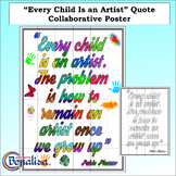 Pablo Picasso "Every Child is an artist" quote Collaborati