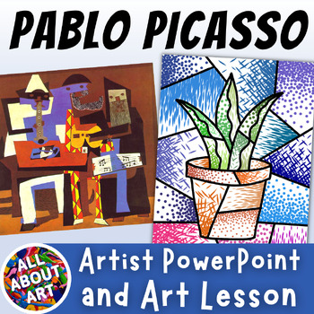 Pablo Picasso Kids art cubist Cubism Christmas Holiday Tree step by step  project