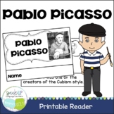 Pablo Picasso Printable Reader Organizer & Timeline | English