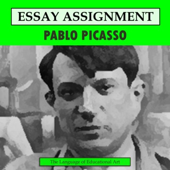 Preview of Pablo Picasso Research Organizer & Paper Assignment — Art History — CCSS Rubric