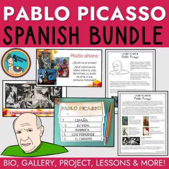Preview of Pablo Picasso Spanish Lessons BUNDLE