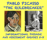 Pablo Picasso, The Rulebreaker: Reading Comprehension Pass