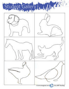 Pablo Picasso: Wire Sculpted Animals - Art Lesson for Kids by ART CART  TEACHER