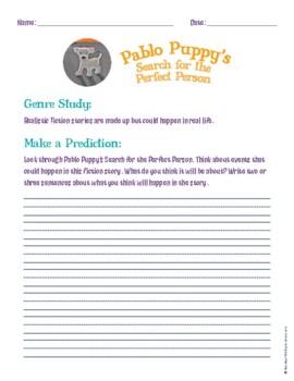 Preview of Pablo Puppy Lesson Plans - English - Humane Education