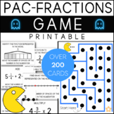Pac Fractions Game - Adding, Subtracting, Multiplying Fractions