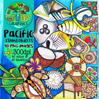 Preview of Pacific Island Objects & Artefacts Clip Art