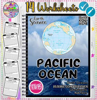 Preview of The Pacific Ocean |Earth Science | Reading Comprehension + Keys