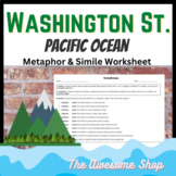 Pacific Ocean Themed Simile & Metaphor Worksheet WA OR CA  HI