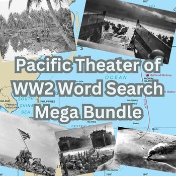 Preview of Pacific Theater of WWII Word Search Mega Bundle