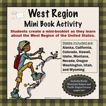 Preview of West Region Worksheets Includes Rocky Mountain and Pacific Regions Notebook