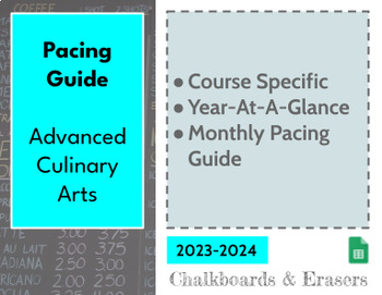 Preview of Pacing Guide - Advanced Culinary Arts