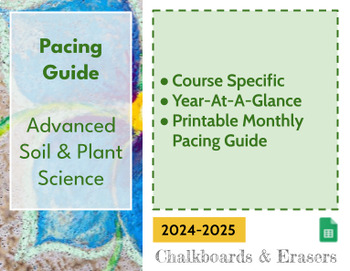 Preview of Pacing Guide - Advanced Soil & Plant Science