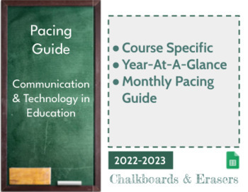 Preview of Pacing Guide - Communications & Technology in Education