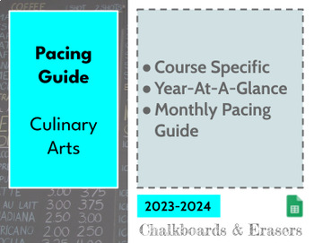 Preview of Pacing Guide - Culinary Arts