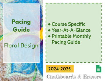 Preview of Pacing Guide - Floral Design