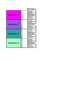 Preview of Pacing Guide Format (in Spanish) 2019-2020 (.xlsx file)