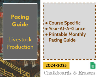 Preview of Pacing Guide - Livestock Production