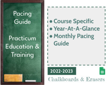 Preview of Pacing Guide - Practicum in Education & Training