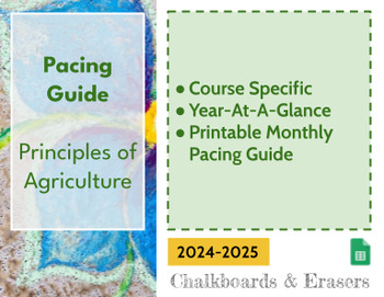Preview of Pacing Guide - Principles of Agriculture