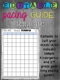 Editable Pacing Guide Template