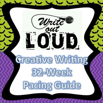 Preview of Creative Writing Pacing Guide {editable}