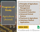 Pacing Guides - Agriculture: Animal (Program of Study)