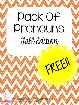 Preview of Pack Of Pronouns: Fall Edition!