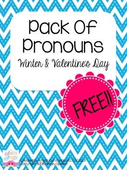 Preview of Pack Of Pronouns: Winter & Valentine's Day Edition!
