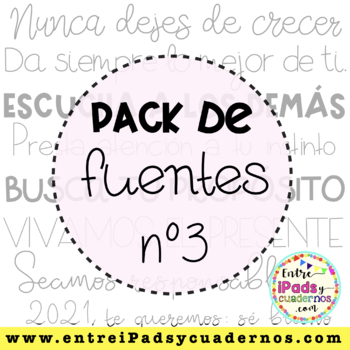 Preview of Pack de Fuentes nº3 EIC (EntreiPadsyCuadernos)