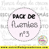 Pack de Fuentes nº3 EIC (EntreiPadsyCuadernos)