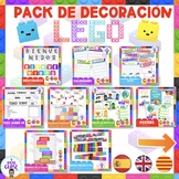 LEGO Theme Classroom Decor- Eng, Spanish, Cat.