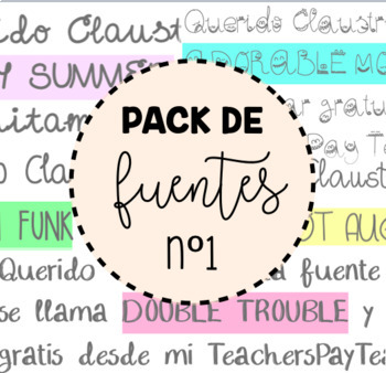 Preview of Pack de fuentes nº1 - EIC (Entre iPads y Cuadernos)