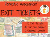Exit Tickets (Formative Assessment) for Middle School Science