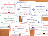 Save $1.50 - Pack of 7 Language Award Certificates