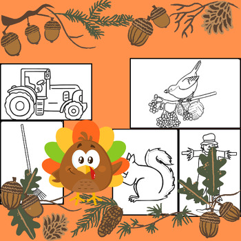 Preview of Pack of Thanksgiving drawing papers