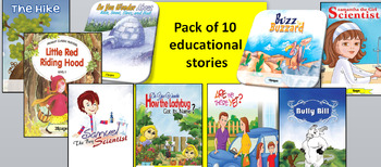 Preview of Pack of 10 educational stories