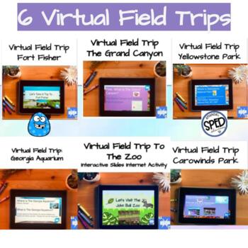 Preview of Virtual Field Trips for End of Year Early Elementary