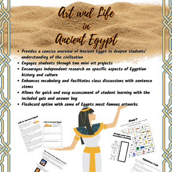 Preview of Art and Life Ancient Egypt - Workbook